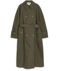 ARKET - Snap-button Trench Coat - Lyst