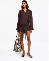 ARKET - Lyocell Blend Shirt Dress - Lyst