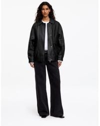 ARKET - Relaxed Leather Jacket - Lyst