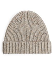ARKET - Rib-knit Wool Beanie - Lyst