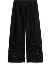 ARKET - Embroidered Trousers - Lyst