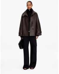 ARKET - Relaxed Leather Jacket - Lyst