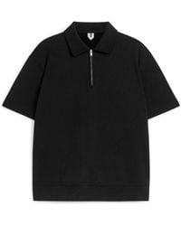 ARKET - Half-zip Polo Shirt - Lyst
