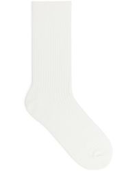 ARKET - Gerippte Socken Aus Supima-Baumwolle - Lyst