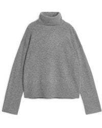 ARKET - Roll-neck Cashmere-wool Jumper - Lyst