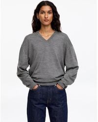 ARKET - Merino Wool V-Neck Jumper - Lyst