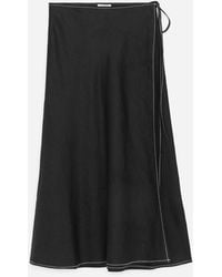 ARKET - Linen Wrap Skirt - Lyst