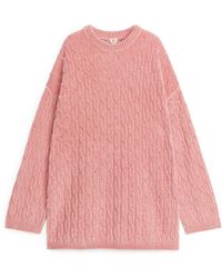 ARKET - Cable-knit Chenille Jumper - Lyst