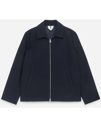 ARKET - Wool-Cotton Zip Jacket - Lyst