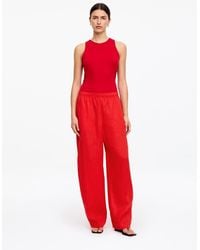 ARKET - Barrel Linen Trousers - Lyst