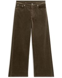 ARKET - Wide Corduroy Trousers - Lyst