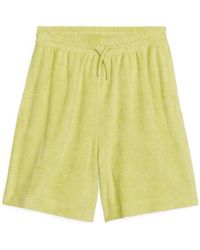 ARKET Towelling Shorts - Yellow