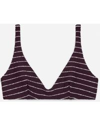 ARKET - Textured Bikini Top - Lyst
