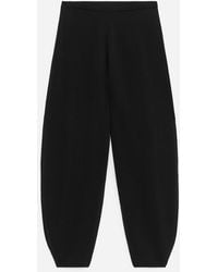 ARKET - Relaxed Fine-Knit Trousers - Lyst