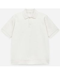 ARKET - Textured Polo Shirt - Lyst