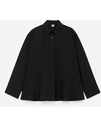 ARKET - Cotton Peplum Blouse - Lyst