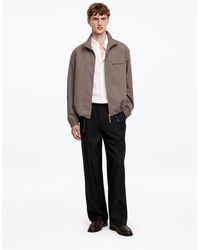 ARKET - Wide Hopsack Pull-On Trousers - Lyst