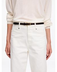 ARKET - Slim Leather Belt - Lyst