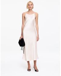 ARKET - Crushed Satin Slip Dress - Lyst