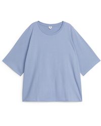 ARKET - Drapy Cotton T-shirt - Lyst