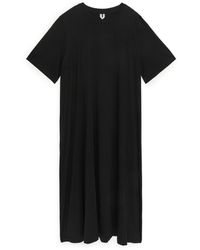 ARKET - A-line T-shirt Midi Dress - Lyst