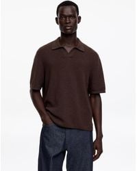 ARKET - Cotton Linen Polo Shirt - Lyst