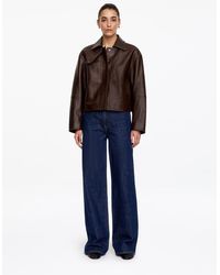 ARKET - Short Leather Jacket - Lyst