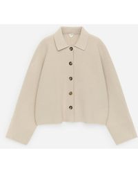 ARKET - Knitted Cotton Jacket - Lyst