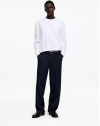 ARKET - Wide Tailored Wool Trousers - Lyst