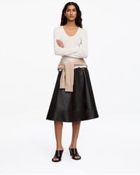 ARKET - A-Line Leather Skirt - Lyst