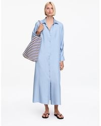 ARKET - Silk Twill Shirt Dress - Lyst