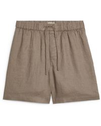 ARKET - Linen Shorts - Lyst
