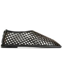 ARKET - Cut-out Leather Flats - Lyst