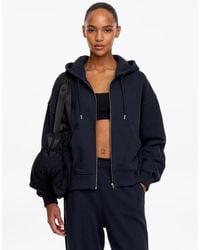ARKET - Zip Terry Cotton Hoodie - Lyst