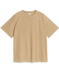 ARKET - Oversized Linen-blend T-shirt - Lyst