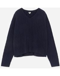 ARKET - Pure Cashmere V-Neck Jumper - Lyst