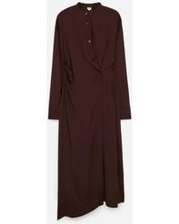 ARKET - Midi Drape Dress - Lyst
