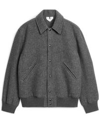 ARKET - Wool Varsity Jacket - Lyst