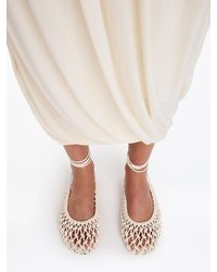 ARKET - Woven Leather Slingback Flats - Lyst