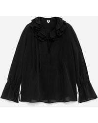 ARKET - Frill-Collar Blouse - Lyst