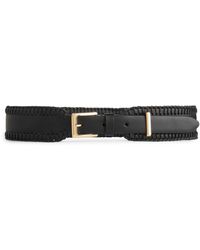 ARKET - Whipstitch Leather Belt - Lyst