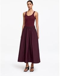 ARKET - Midi Cotton Skirt - Lyst