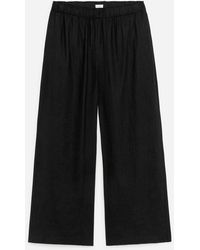 ARKET - Wide Linen Trousers - Lyst