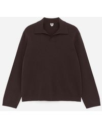 ARKET - Cotton Silk Blend Polo Shirt - Lyst
