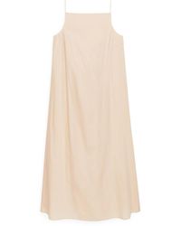 arket shirred voile dress