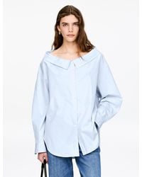 ARKET - Open-Neck Blouse - Lyst