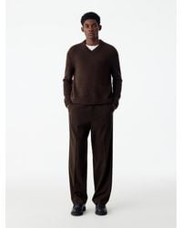ARKET - Wide Flannel Trousers - Lyst