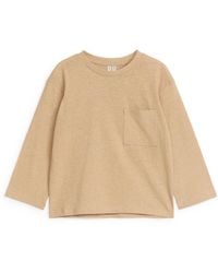 ARKET - Linen-blend Long Sleeve T-shirt - Lyst