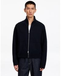 ARKET - Wool Zip Cardigan - Lyst