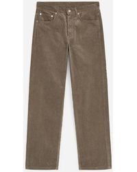 ARKET - Ocean Loose Straight Corduroy Trousers - Lyst